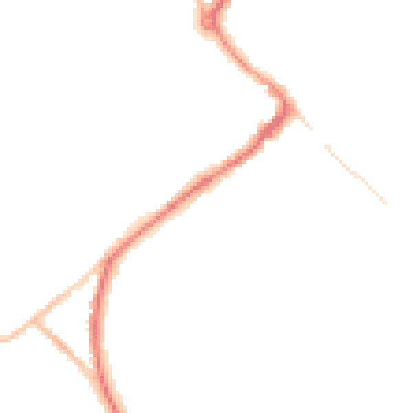 Night-time road noise heatmap for HP27 0DS