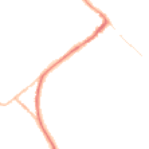 Night-time road noise heatmap for HP27 0DU