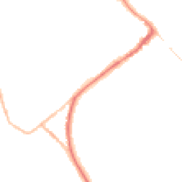 Night-time road noise heatmap for HP27 0EZ