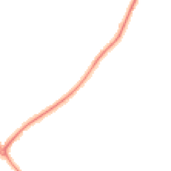 Night-time road noise heatmap for HP27 0JS