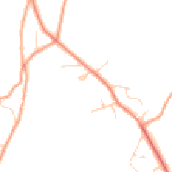Daytime road noise heatmap for HP27 0ND
