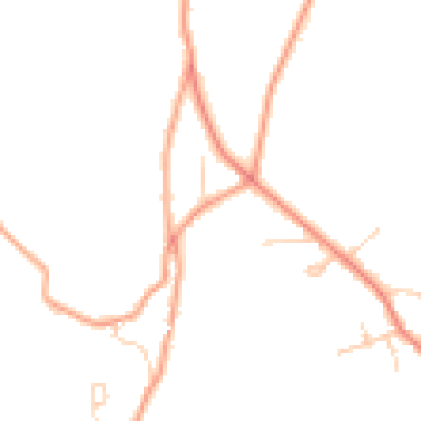Daytime road noise heatmap for HP27 0NT