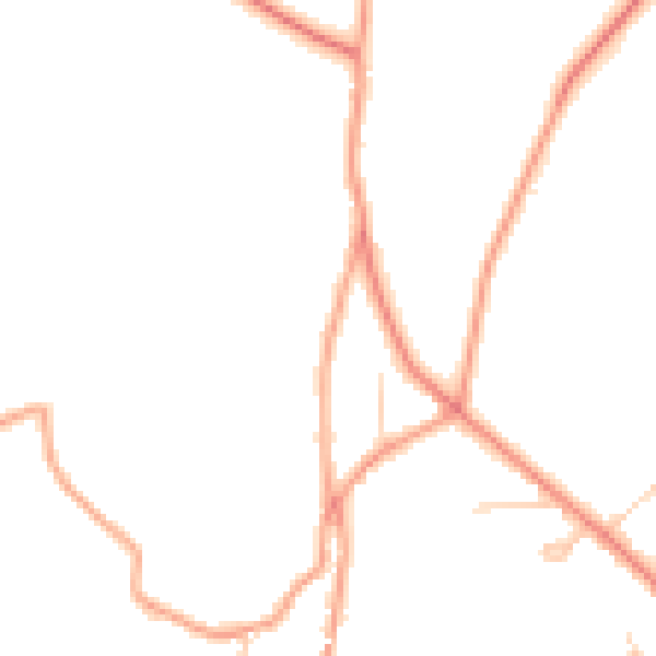 Daytime road noise heatmap for HP27 0PF