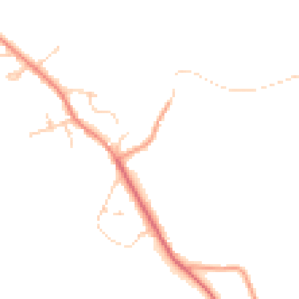 Daytime road noise heatmap for HP27 0PU