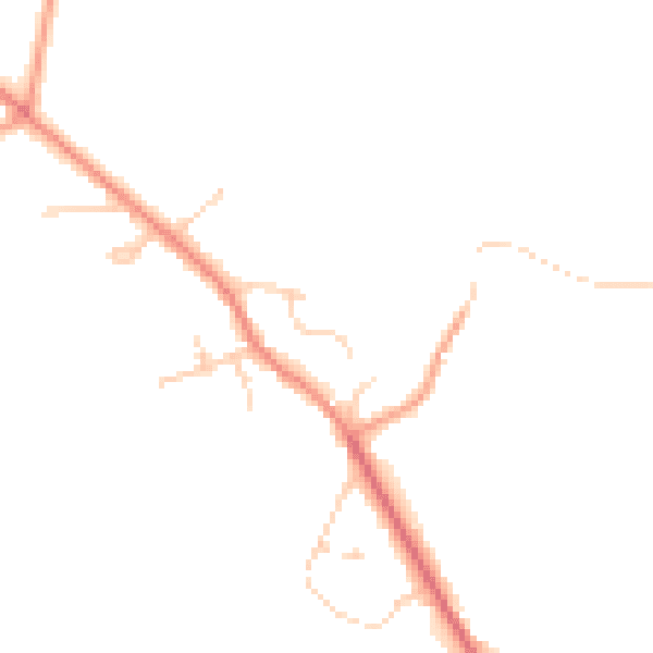 Daytime road noise heatmap for HP27 0QB