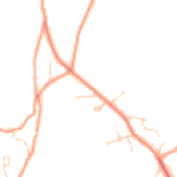 Daytime road noise heatmap for HP27 0QG