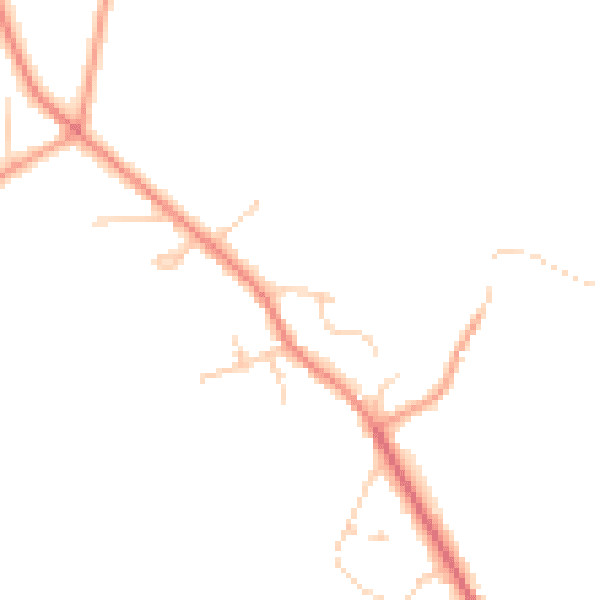 Daytime road noise heatmap for HP27 0QL