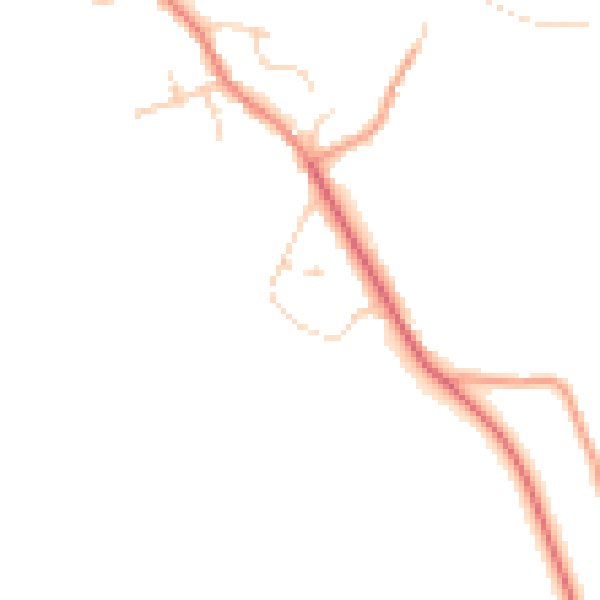 Daytime road noise heatmap for HP27 0QX