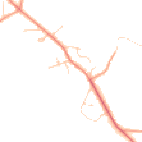 Daytime road noise heatmap for HP27 0QY