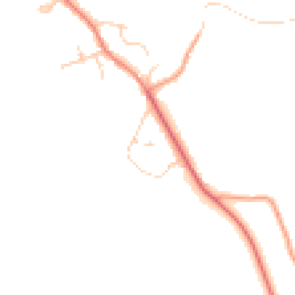 Daytime road noise heatmap for HP27 0QZ