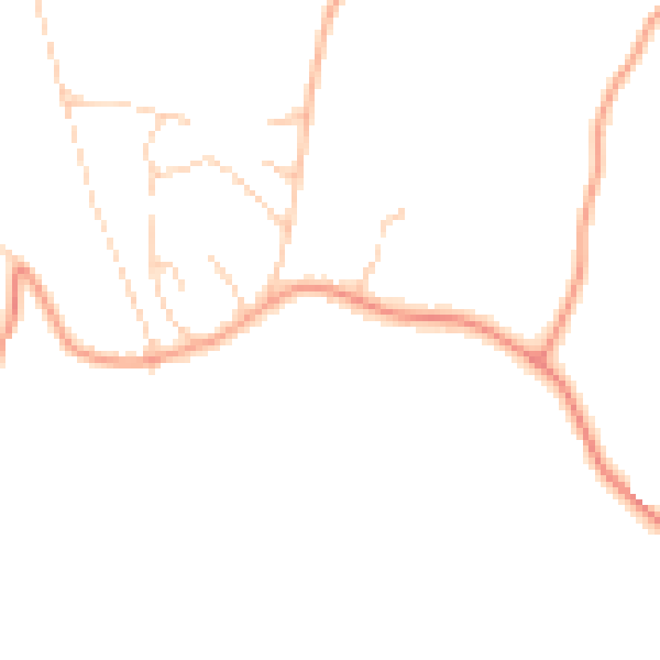 Daytime road noise heatmap for HP27 0TD