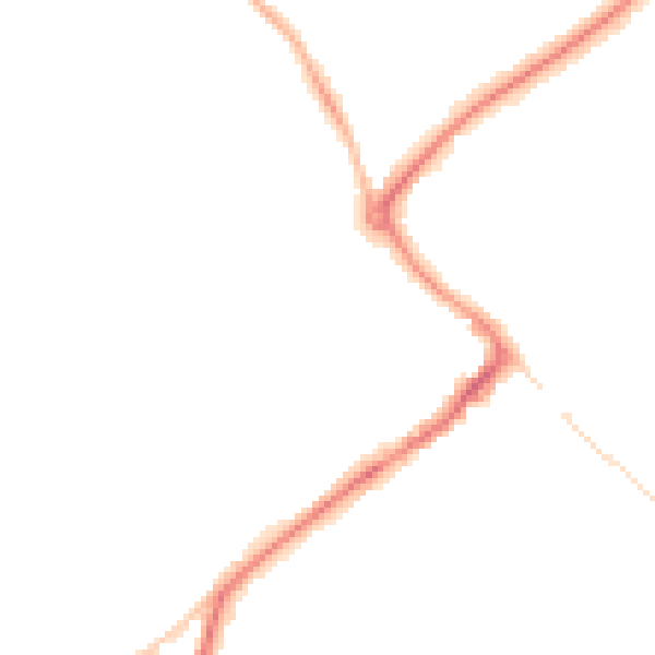 Night-time road noise heatmap for HP27 9AA
