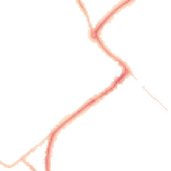 Night-time road noise heatmap for HP27 9AH