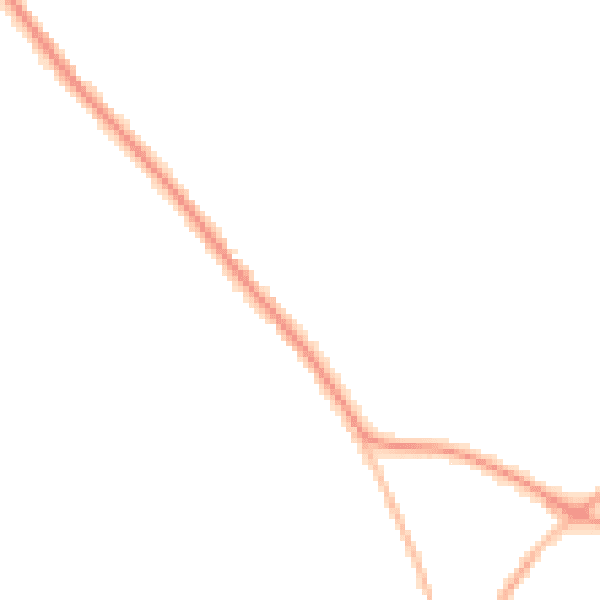 Night-time road noise heatmap for HP27 9AP