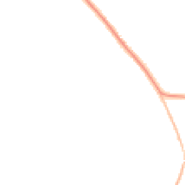 Night-time road noise heatmap for HP27 9ER