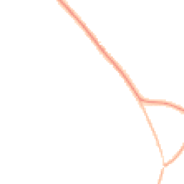 Night-time road noise heatmap for HP27 9FA