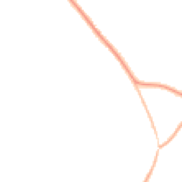 Night-time road noise heatmap for HP27 9FF