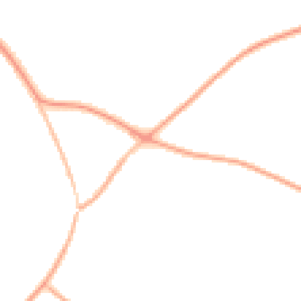 Night-time road noise heatmap for HP27 9FW