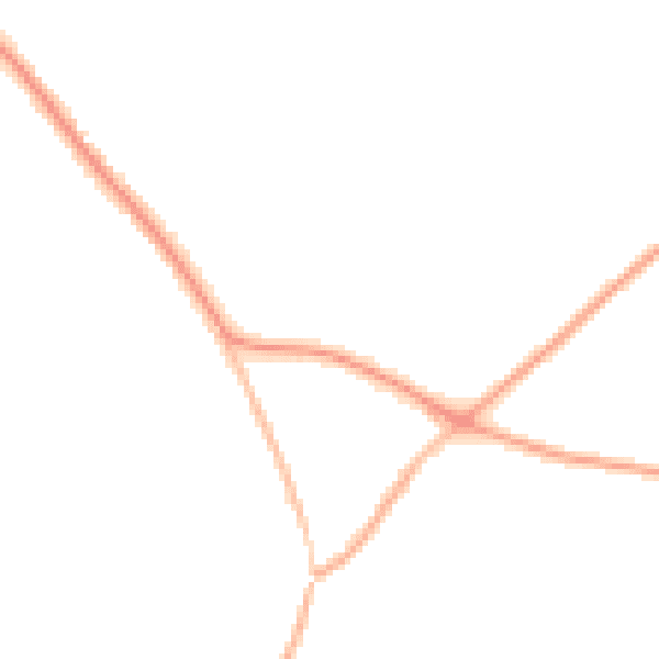 Night-time road noise heatmap for HP27 9FZ