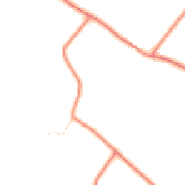 Daytime road noise heatmap for HP27 9GD