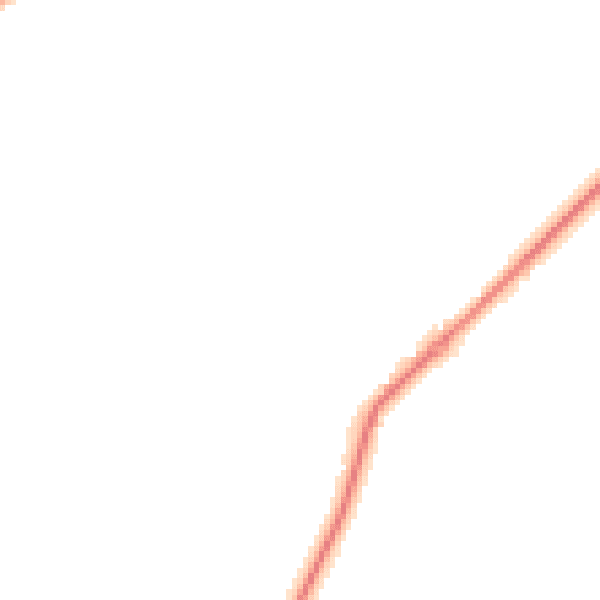 Night-time road noise heatmap for HP27 9LT