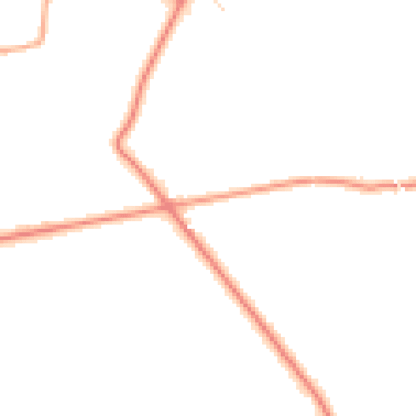 Daytime road noise heatmap for HP27 9NJ