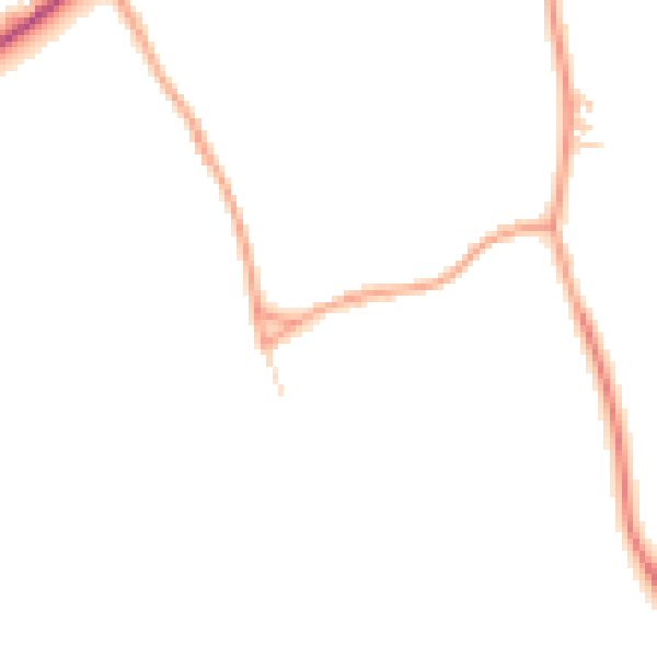 Daytime road noise heatmap for HP27 9PE