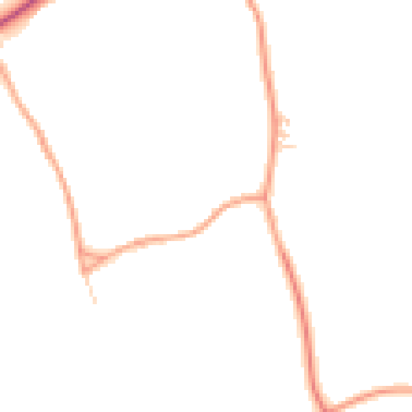 Daytime road noise heatmap for HP27 9PP