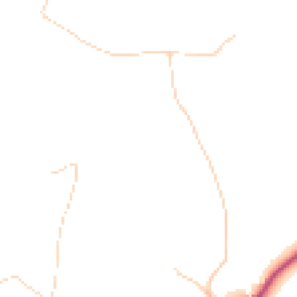 Daytime road noise heatmap for HP27 9QJ