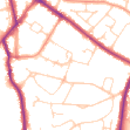 Daytime road noise heatmap for HP6 5AU