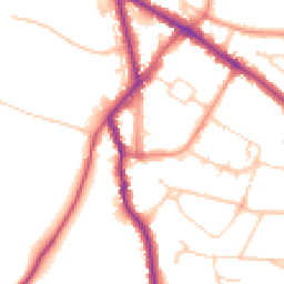 Daytime road noise heatmap for HP6 5BD