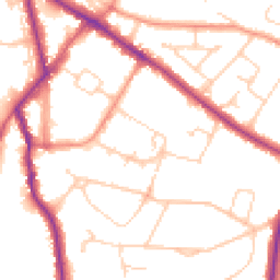 Daytime road noise heatmap for HP6 5DP