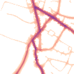 Daytime road noise heatmap for HP6 5EX