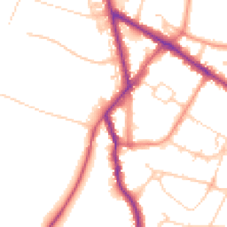 Daytime road noise heatmap for HP6 5EY