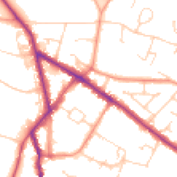 Daytime road noise heatmap for HP6 6AG