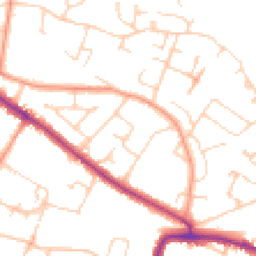 Daytime road noise heatmap for HP6 6AT