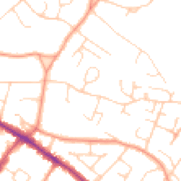 Daytime road noise heatmap for HP6 6ED