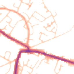 Daytime road noise heatmap for HP6 6FG