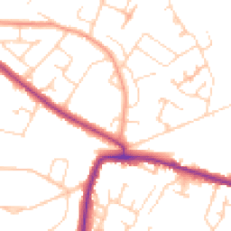 Daytime road noise heatmap for HP6 6JE