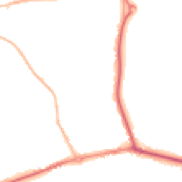 Night-time road noise heatmap for HP9 1AF