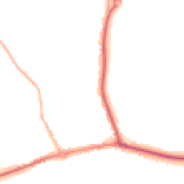 Night-time road noise heatmap for HP9 1AH