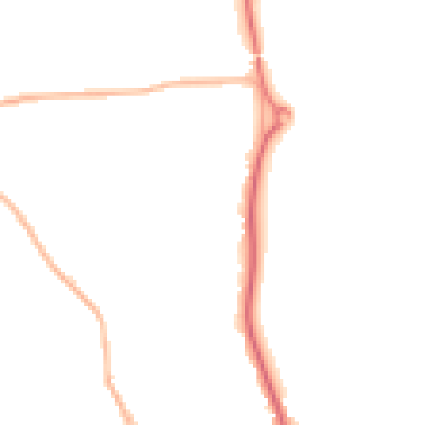 Night-time road noise heatmap for HP9 1AJ