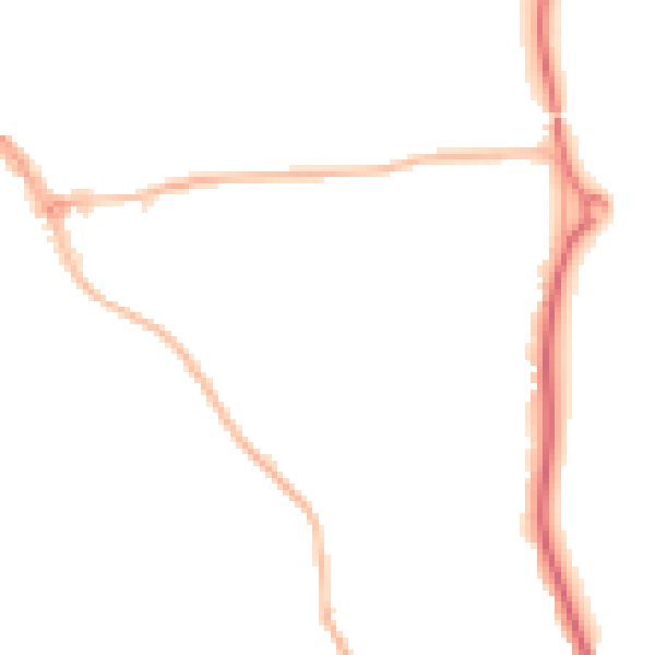 Night-time road noise heatmap for HP9 1AP