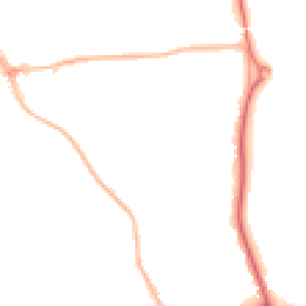 Night-time road noise heatmap for HP9 1AR