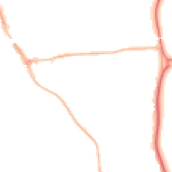 Night-time road noise heatmap for HP9 1AS