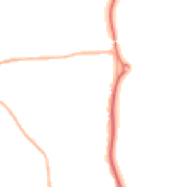 Night-time road noise heatmap for HP9 1AT
