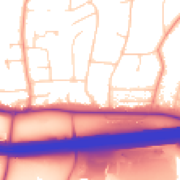 Daytime road noise heatmap for HP9 1BA
