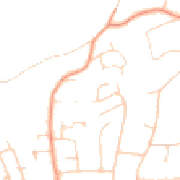 Daytime road noise heatmap for HP9 1BL