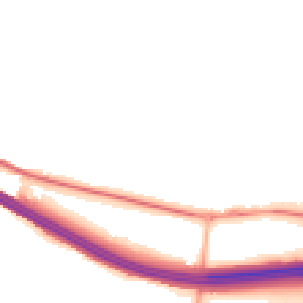 Night-time road noise heatmap for HP9 1DG