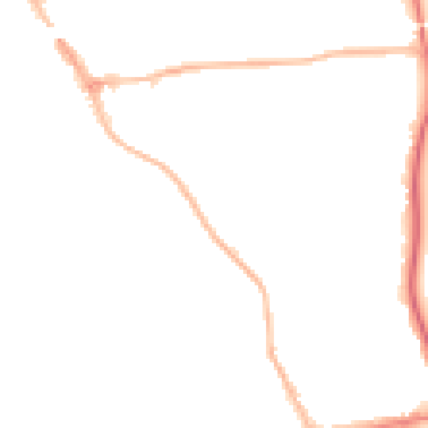Night-time road noise heatmap for HP9 1LA